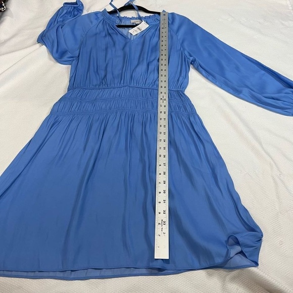 Loft Outlet Light Blue Long Sleeve Dress - Picture 7 of 9